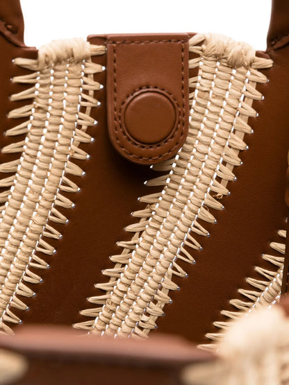 SimkhaiTalia raffia-leather bucket bag