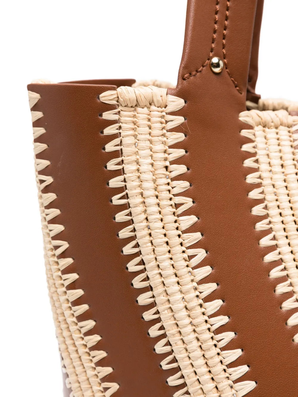 SimkhaiTalia raffia-leather bucket bag