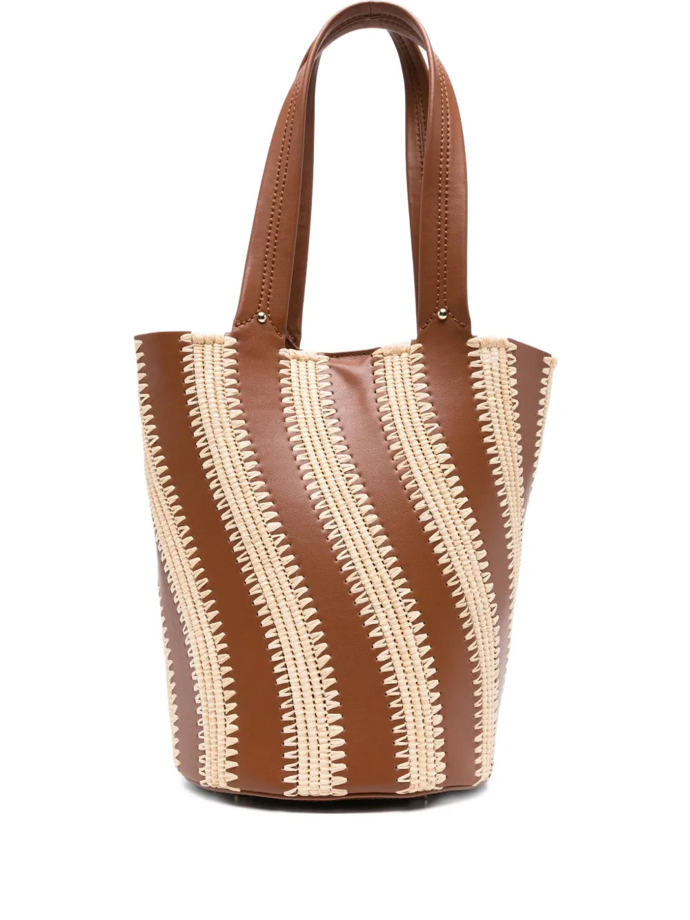 SimkhaiTalia raffia-leather bucket bag