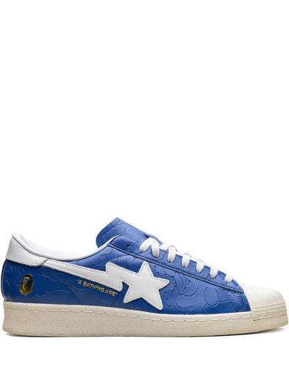 adidas X A Bathing Ape Superstar Vintage Blue White Sneakers