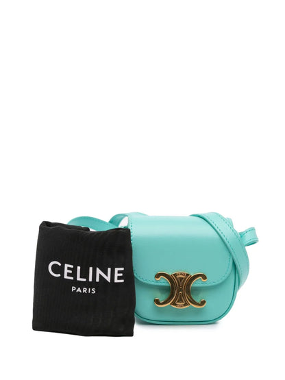 Pre-OwnedCeline Pre-Owned2021 Mini Shiny Calfskin Triomphe crossbody bag