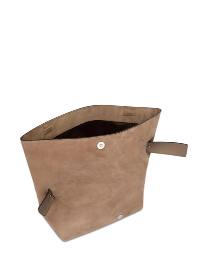 Alberta Ferrettifolded suede shoulder bag