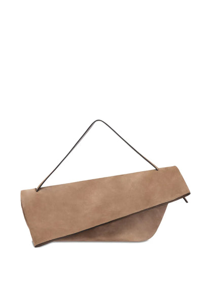 Alberta Ferrettifolded suede shoulder bag