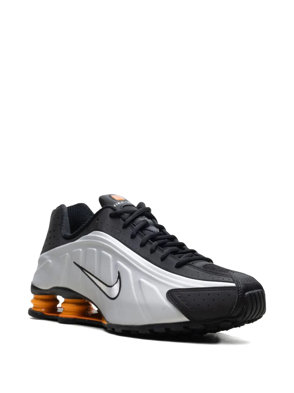 Nike Shox R4 Black/Vast Grey/Bright Mandarin/Metallic Silver Sneakers floriamart.shop
