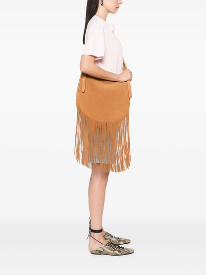 Copernifringed shoulder bag