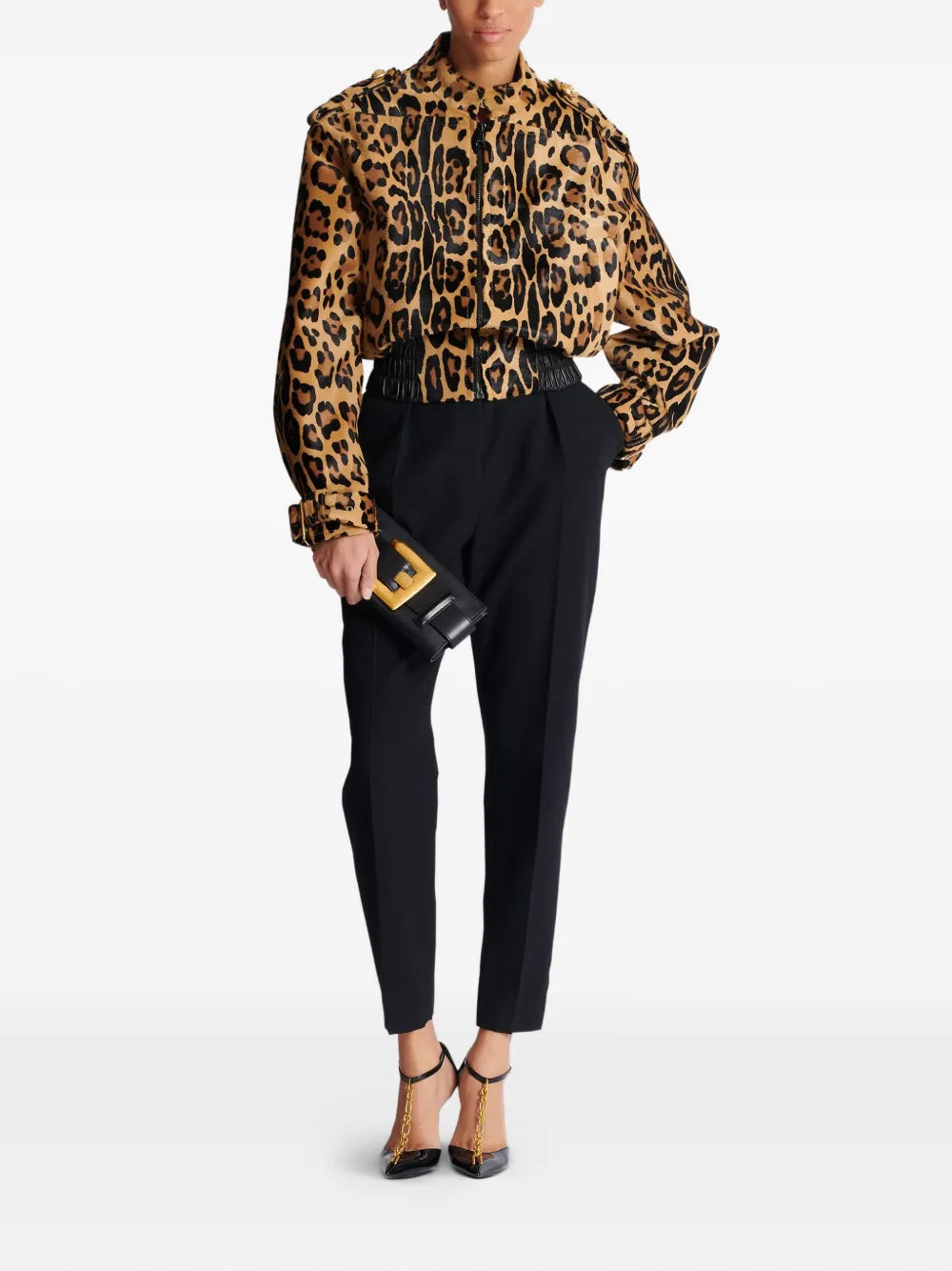 BalmainAnthem clutch bag