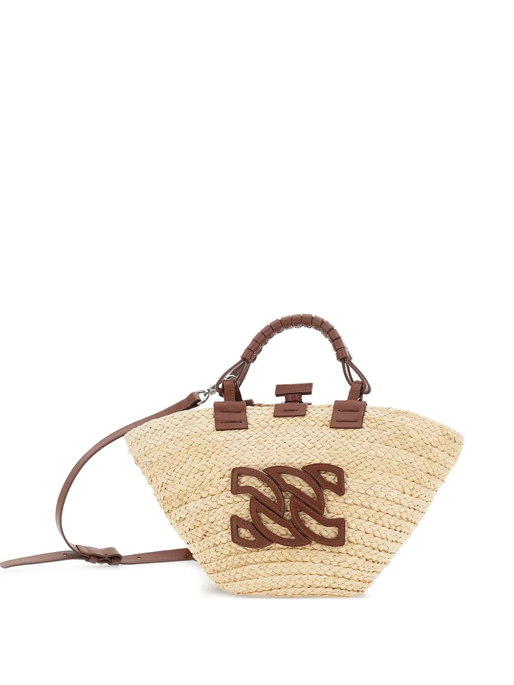 CasadeiPanara woven straw tote bag
