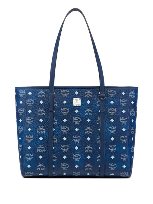 MCMToni Visetos monogram canvas top-zip tote bag