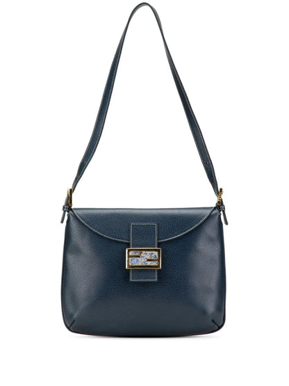 Pre-OwnedFendi Pre-Owned2010-2024 Calfskin FF Marble Flap shoulder bag