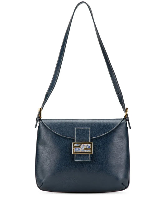 Pre-OwnedFendi Pre-Owned2010-2024 Calfskin FF Marble Flap shoulder bag