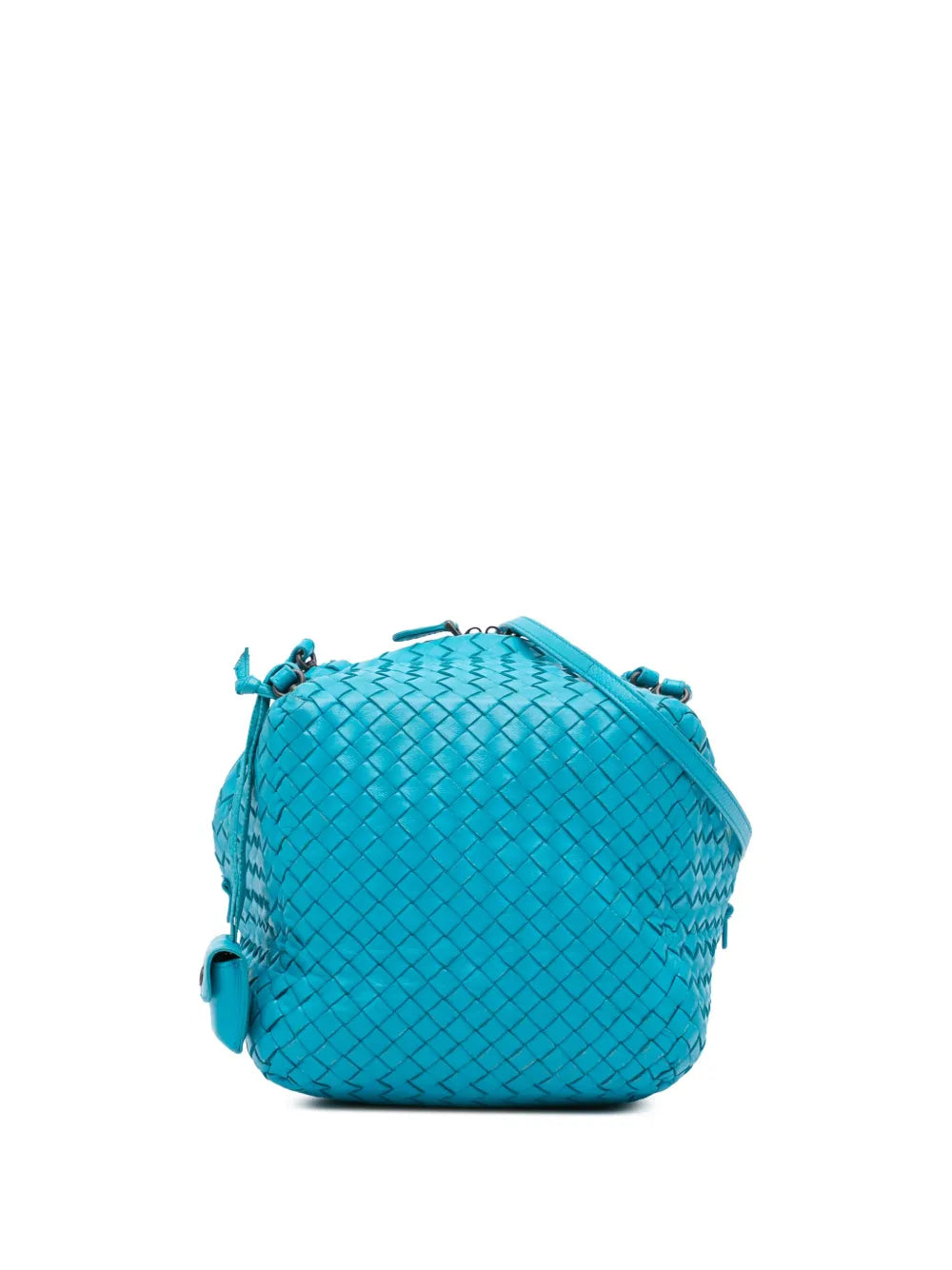 Pre-OwnedBottega Veneta Pre-Owned2012-2024 Nappa Intrecciato Cube crossbody bag