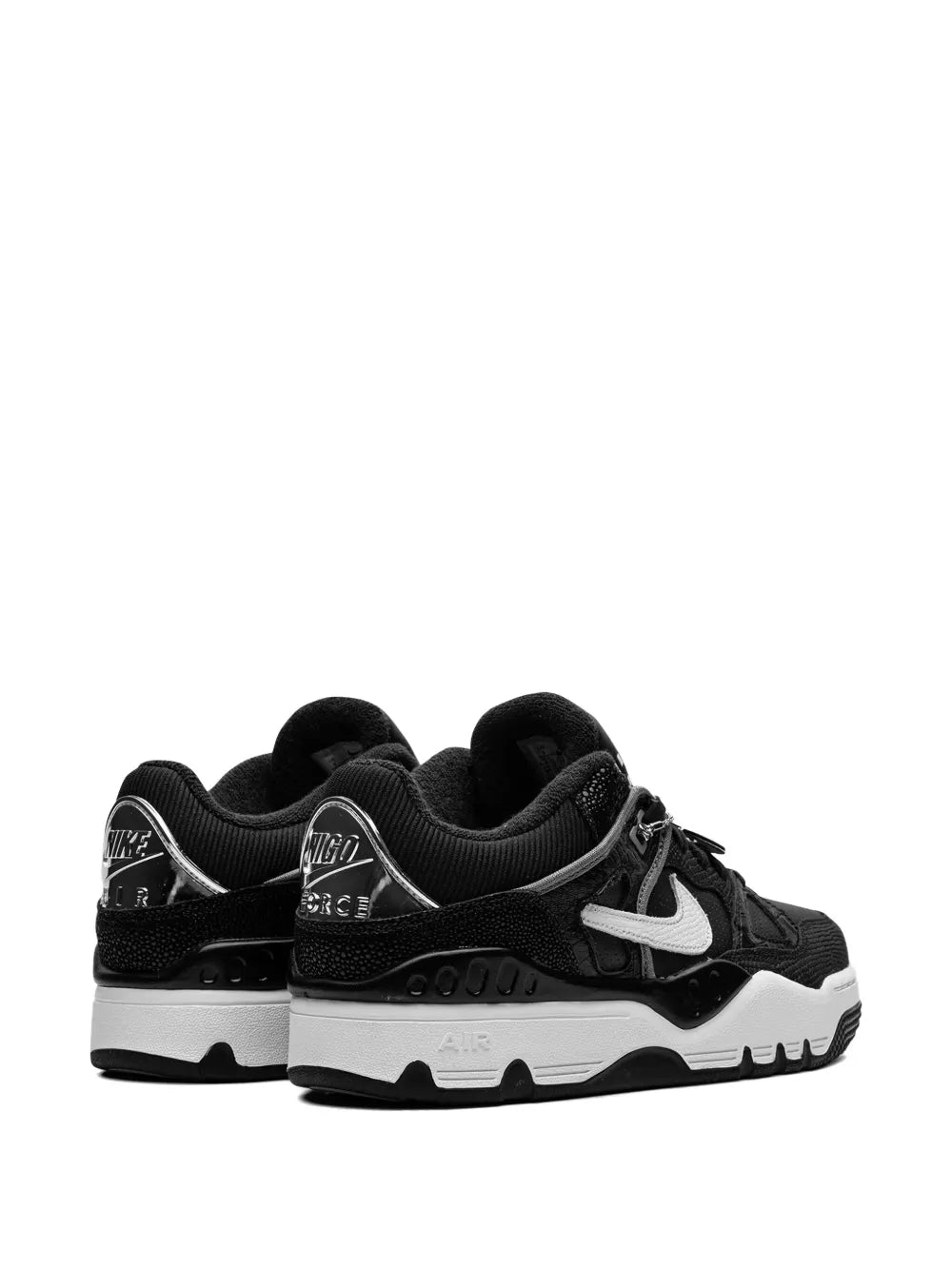 Nike X Nigo Air Force 3 Sp Black/White/Smoke Grey/Metallic Platinum Sneakers floriamart.shop