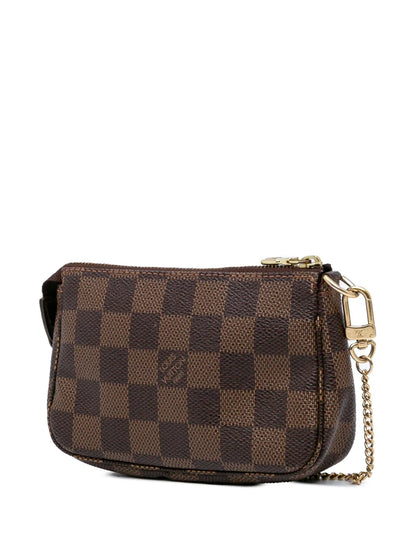 Pre-OwnedLouis Vuitton Pre-Owned2011 Damier Ebene Mini Pochette Accessoires handbag