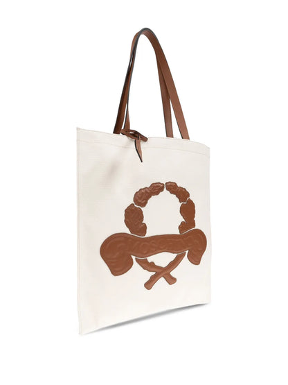 Moschinologo-debossed shoulder bag