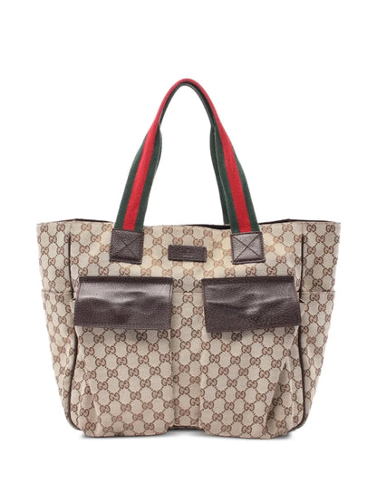 Pre-OwnedGucci Pre-Owned2000s Serry Line GG canvas handbag