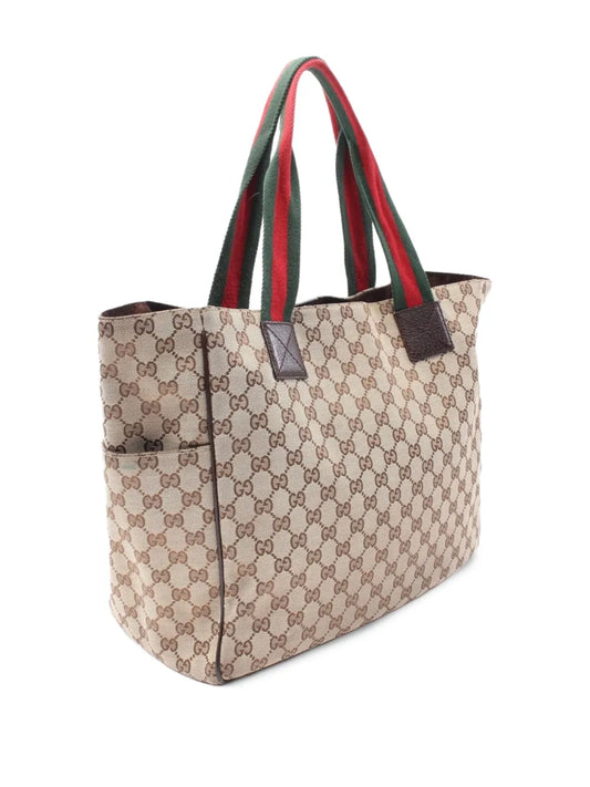 Pre-OwnedGucci Pre-Owned2000s Serry Line GG canvas handbag