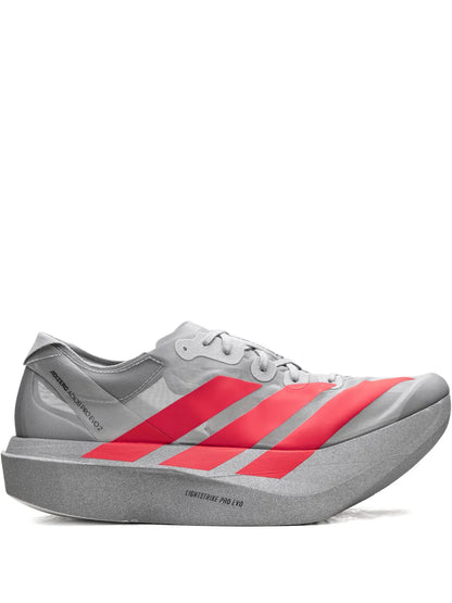 adidas Adizero Adios Pro Evo 2 Silver Metallic/Lucid Red/Grey Two Sneakers Floriamart