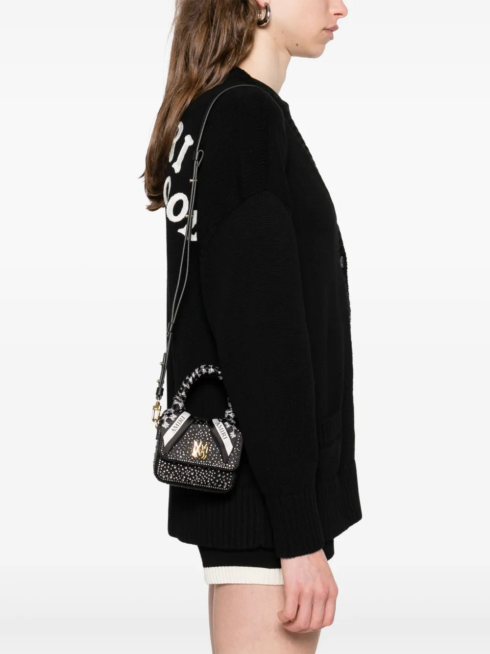 AMIRIrhinestone-embellished mini bag