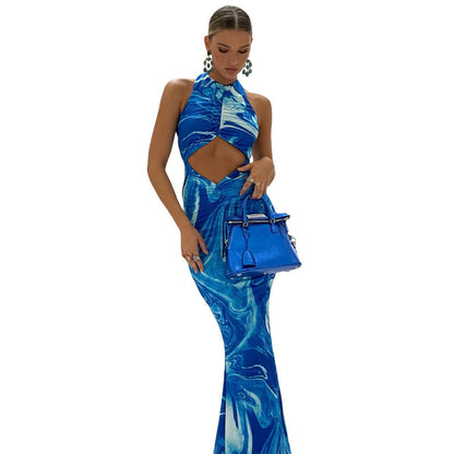 Beach Bodycon Dresses Women  Hollow Out Off Shoulder Backless floriamart