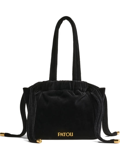 PatouEvening velvet drawstring bag