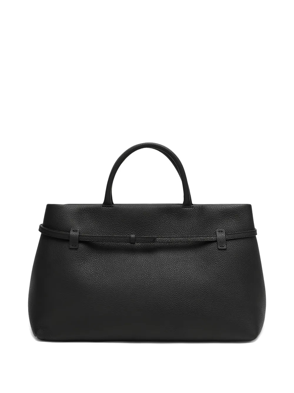 Manu Atelierbuckle-fastening leather tote bag