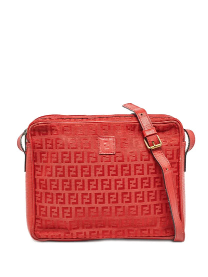 Pre-OwnedFendi Pre-OwnedFF Pattern Leather crossbody bag