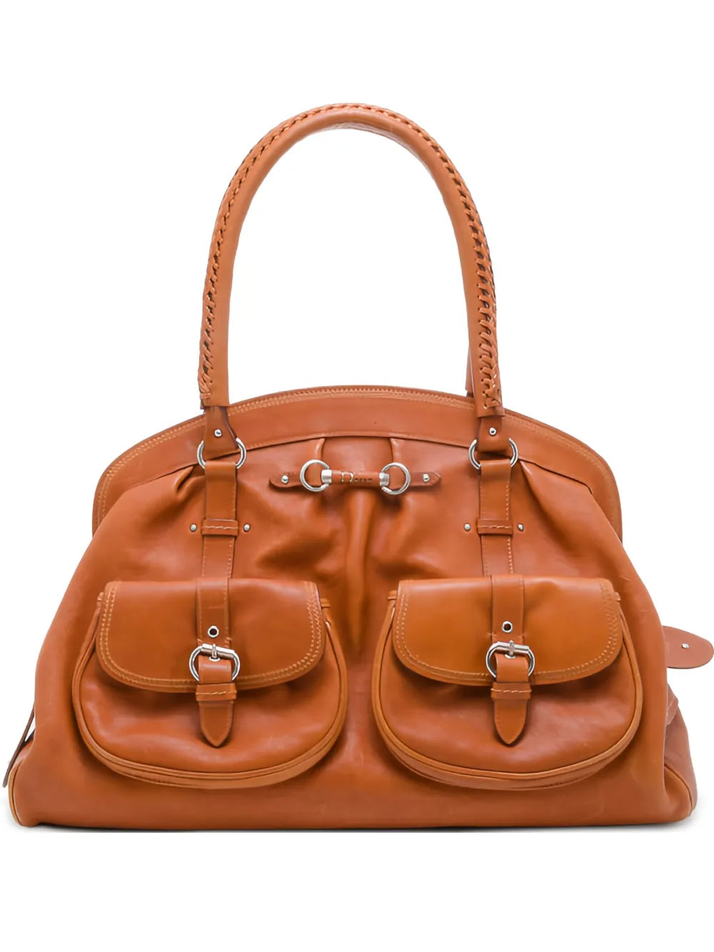 Pre-OwnedChristian Dior Pre-Ownedleather satchel bag