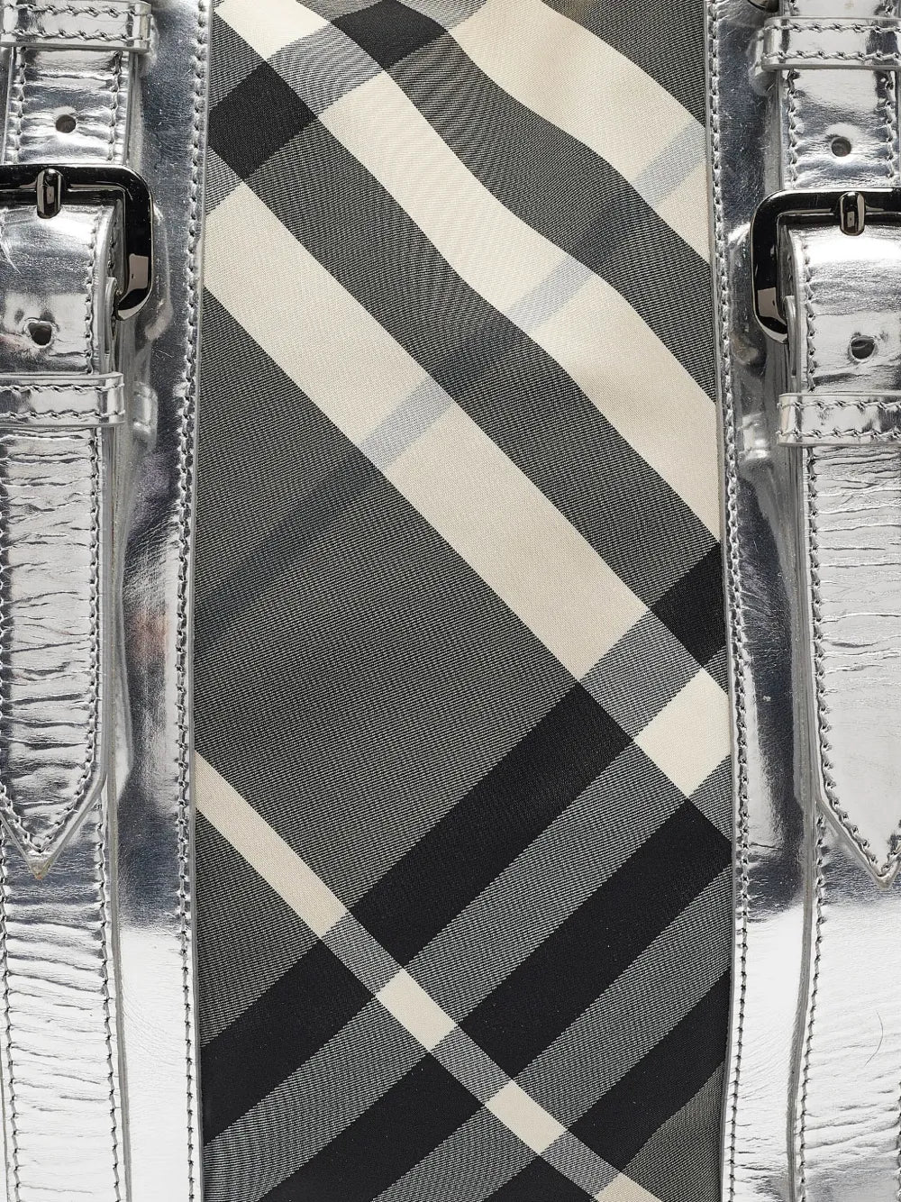 Pre-OwnedBurberry Pre-Ownedmedium Silver Beat Victoria tote bag