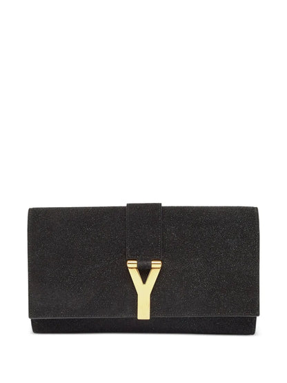 Pre-OwnedSaint Laurent Pre-Ownedlogo-plaque clutch bag