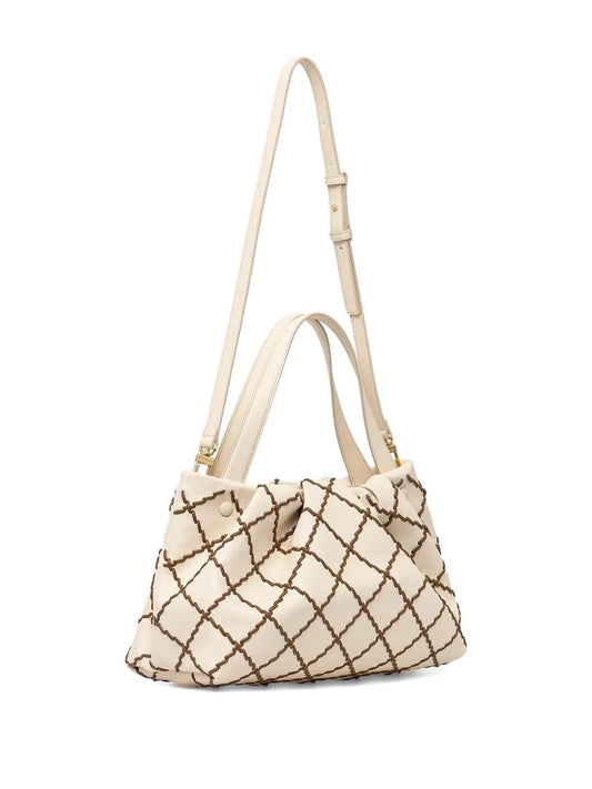 Themoirthena diamond-pattern tote bag