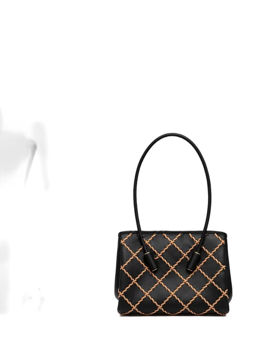 Themoiriamond-pattern tote bag