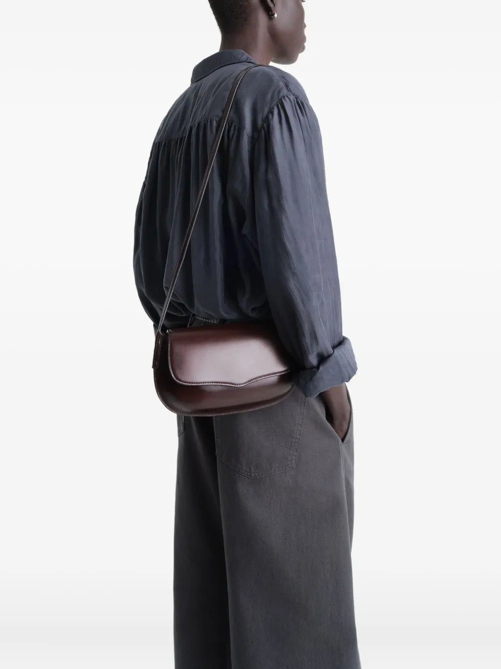 LEMAIREBelly leather crossbody bag