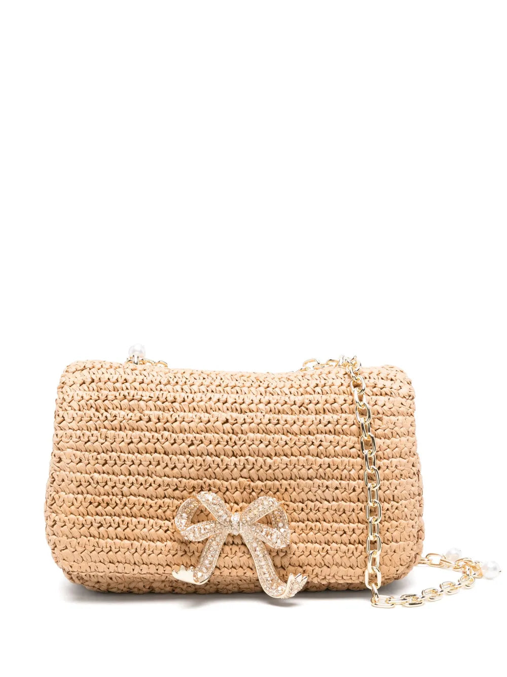 Self-Portraitbow-detail shoulder bag floriamart.shop