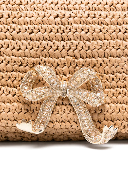 Self-Portraitbow-detail shoulder bag floriamart.shop