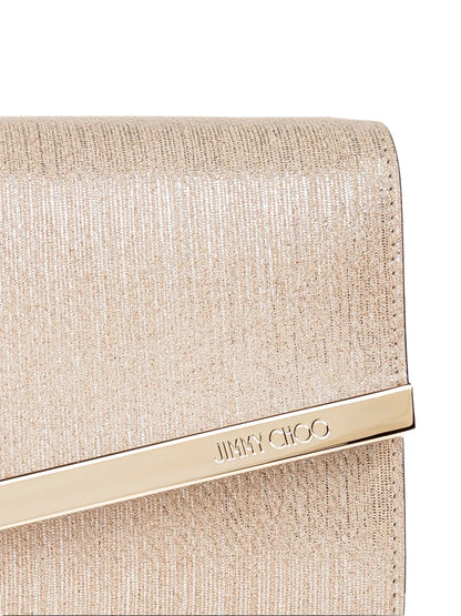 Jimmy Choometallic-leather clutch bag