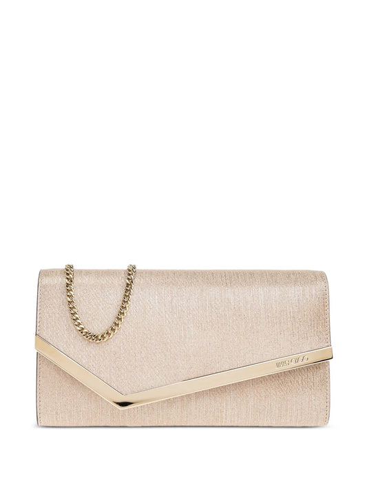 Jimmy Choometallic-leather clutch bag