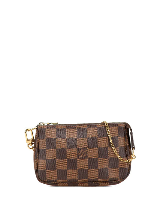 Pre-OwnedLouis Vuitton Pre-Owned2016 Damier Ebene Mini Pochette Accessoires handbag