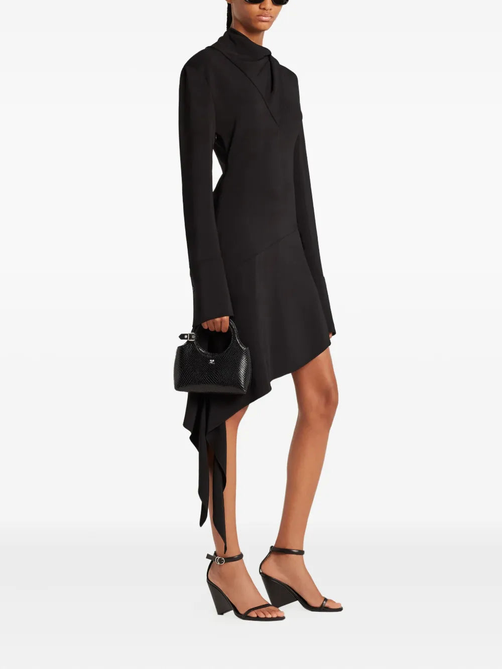 Courresmini Holy leather shoulder bag