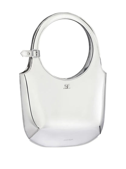 Courresmetallic shoulder bag