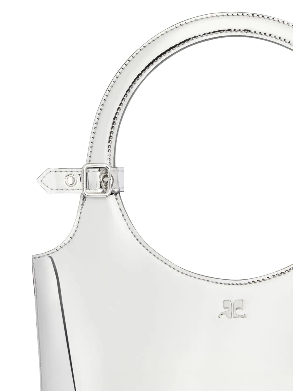 Courresmetallic shoulder bag