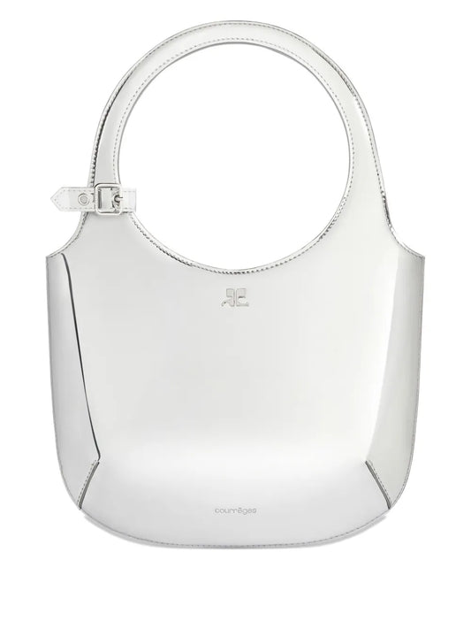 Courresmetallic shoulder bag
