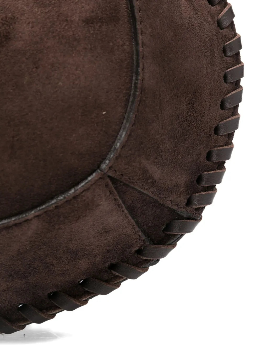 ISABEL MARANTOskan topstitch suede shoulder bag