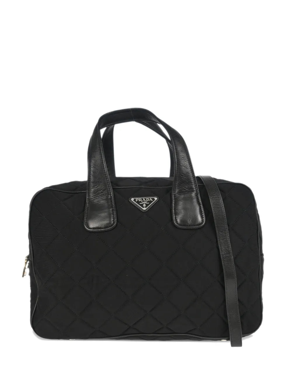 Pre-OwnedPrada Pre-Owned2010s logo-plaque two-way tote bag