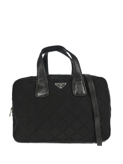Pre-OwnedPrada Pre-Owned2010s logo-plaque two-way tote bag