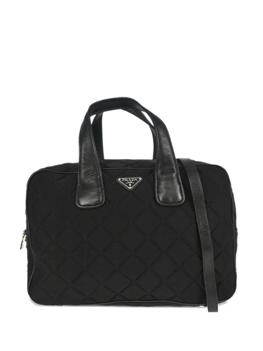 Pre-OwnedPrada Pre-Owned2010s logo-plaque two-way tote bag
