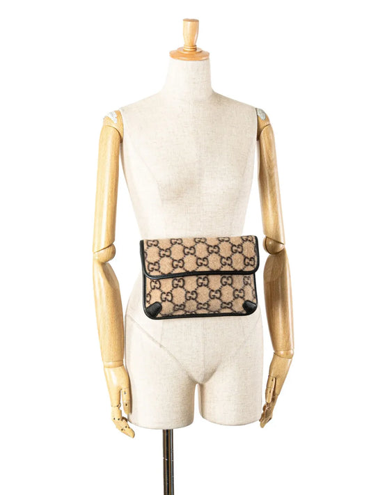 Pre-OwnedGucci Pre-Owned2000-2015 GG Wool Slim belt bag
