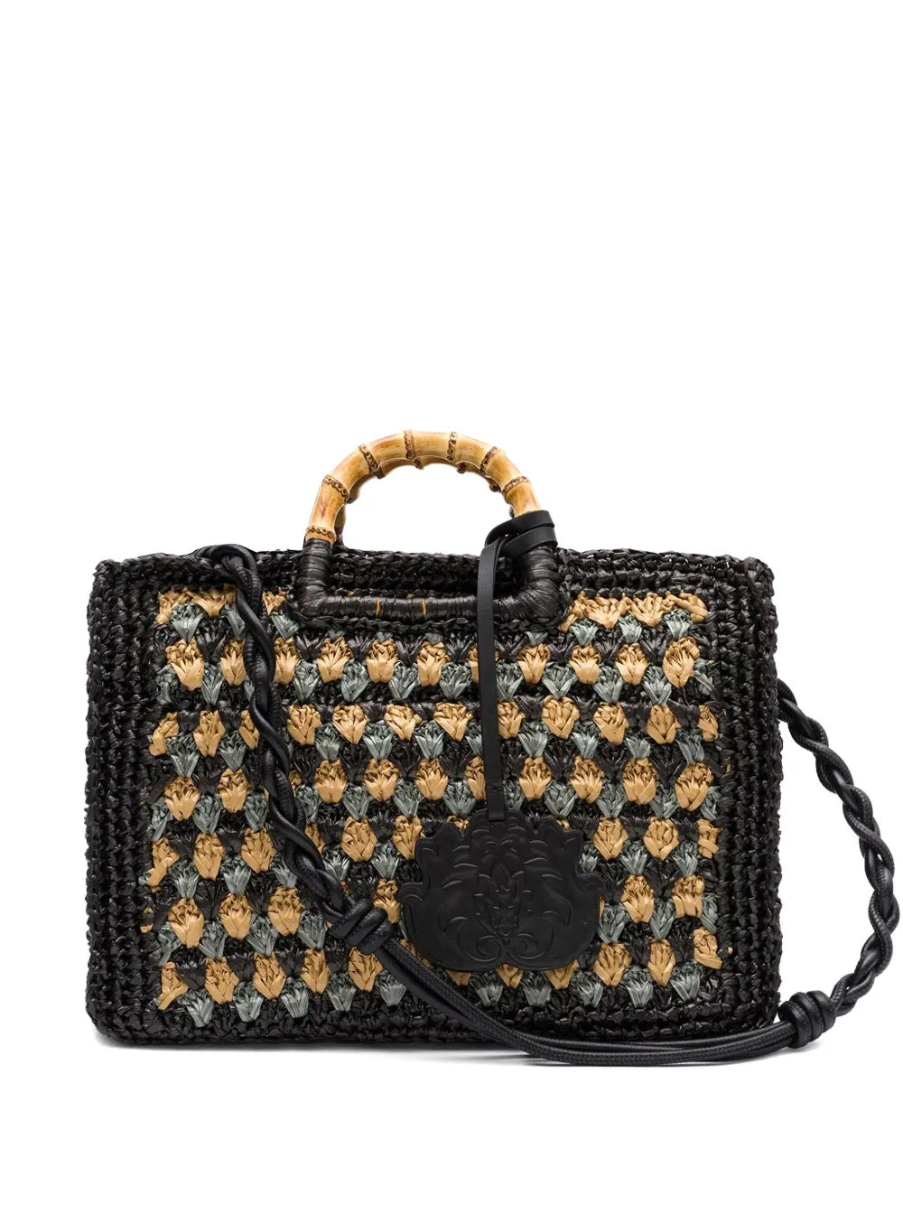Islabamboo-handle woven bag floriamart.shop