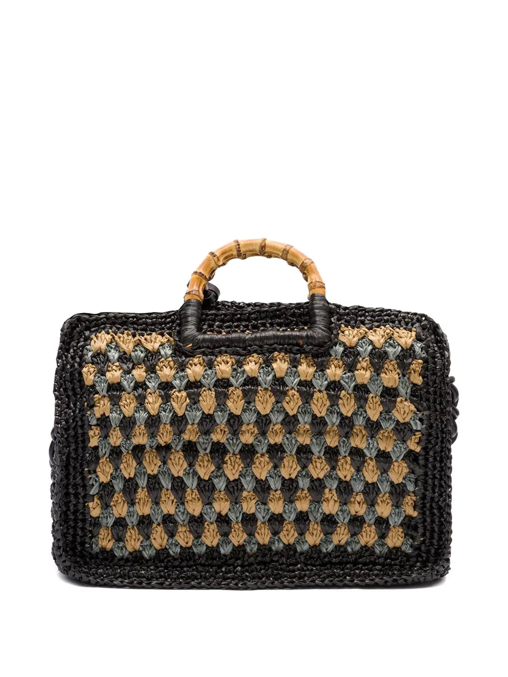 Islabamboo-handle woven bag floriamart.shop