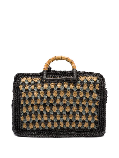 Islabamboo-handle woven bag floriamart.shop
