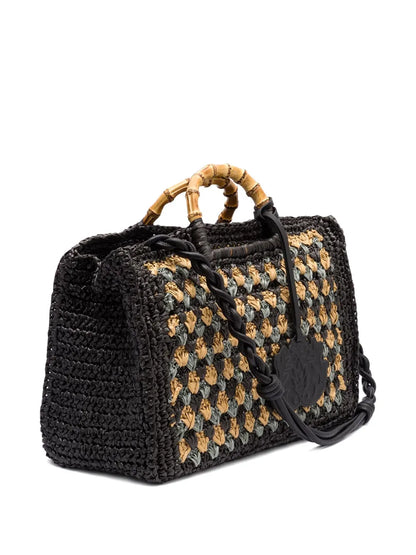 Islabamboo-handle woven bag floriamart.shop